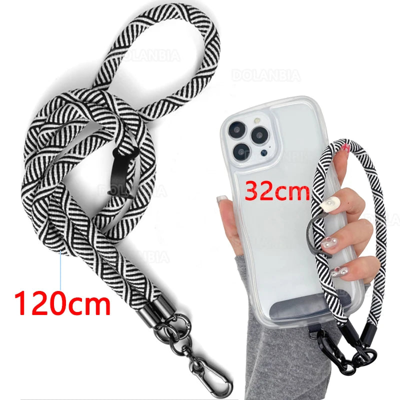 8mm Thick Anti-lost Mobile Phone Lanyard Crossbody Detachable Neck Cord Outdoor Sturdy And Durable Hanging Wrist Strap - Premium  from Lizard Vigilante - Just $4.99! Shop now at Lizard Vigilante