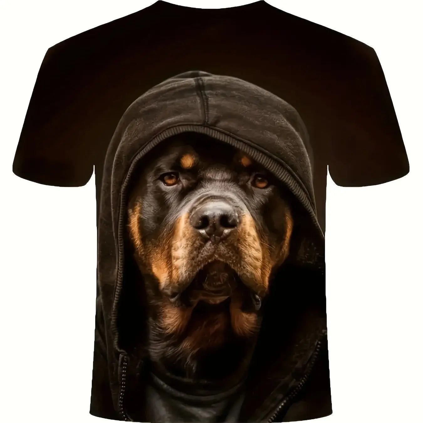 Outdoor Summer Men's 3D Dog Print T-Shirt – Casual Short-Sleeved Round Neck Oversized Cool Fashion Sports Tee - Premium T-shirt from Lizard Vigilante - Just $23.88! Shop now at Lizard Vigilante