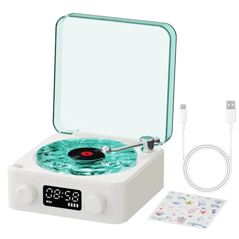 Easy To Use, Waves Vinyl Player Retro Record Player with Bluetooth, Natural Sleep Aid & White Noise Speaker, Multi-Function Sound System - Premium  from Lizard Vigilante - Just $81.99! Shop now at Lizard Vigilante