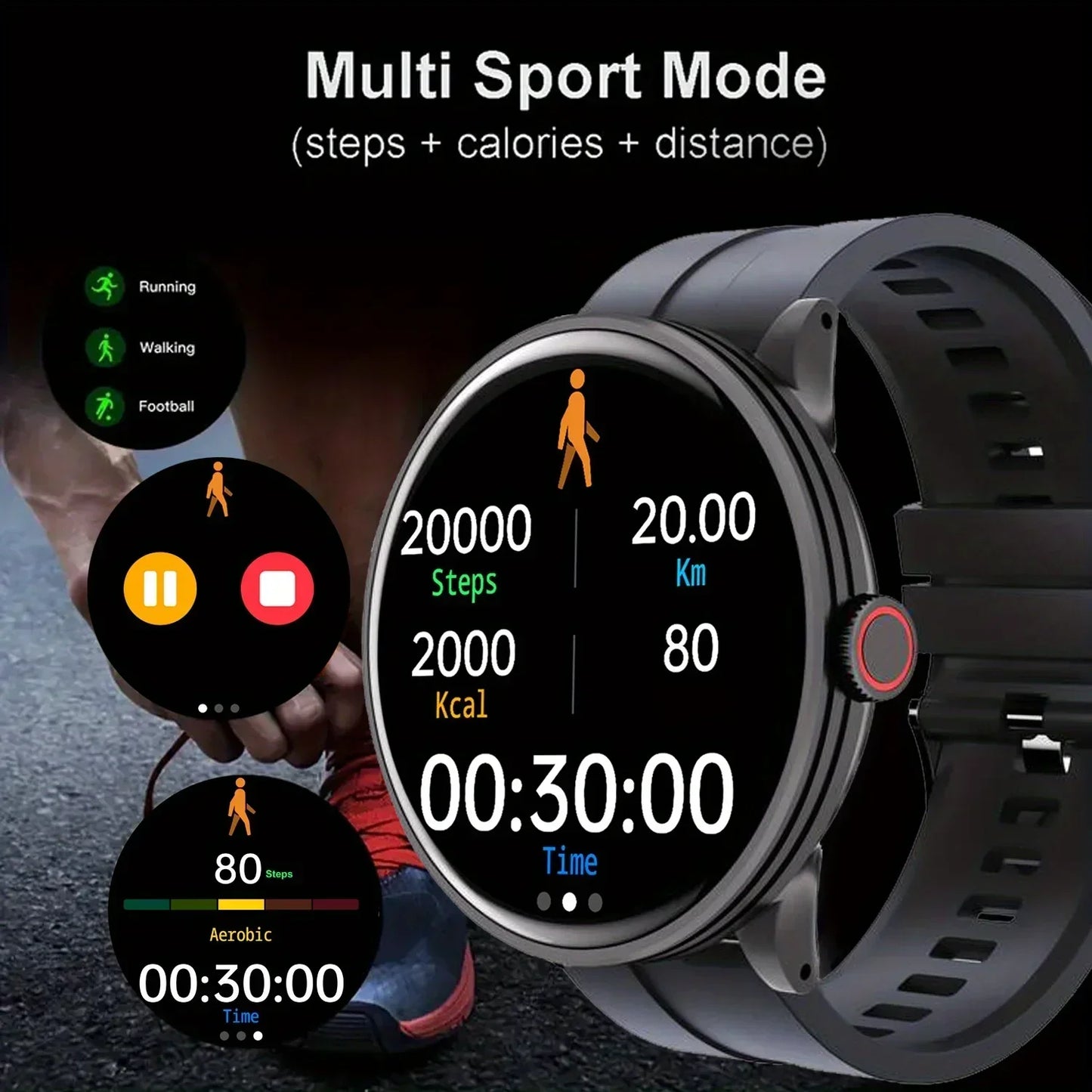 Smart Watch Wireless calling Sports Call Bracelet Message Reminder Women'S/ Men'S Belongings Friend Gift Birthday Gift