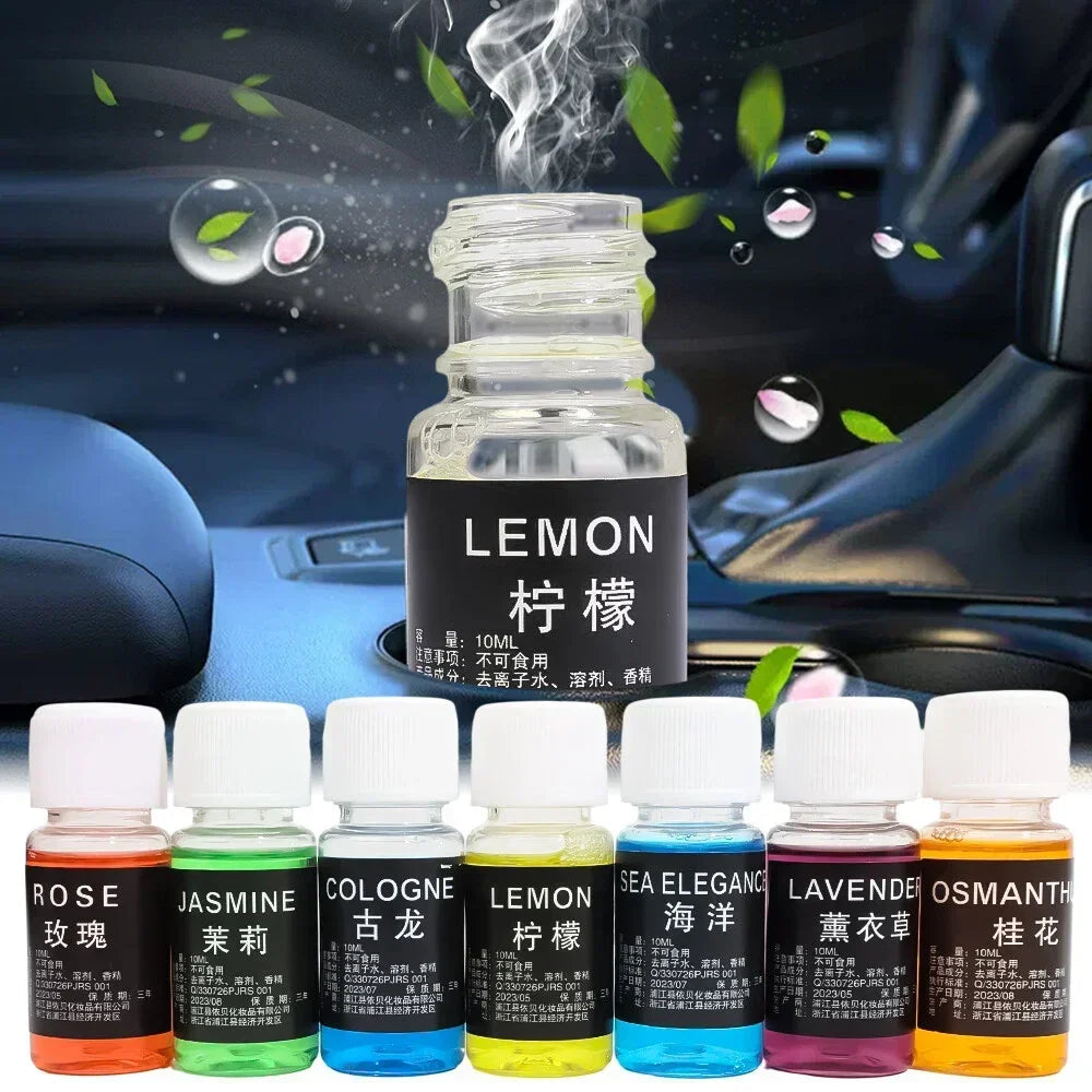 10ml Car Perfume Refill Air Freshener Natural Plant Essential Oil Aroma Diffuser Fragrance Humidifier Essential Oil Freshener