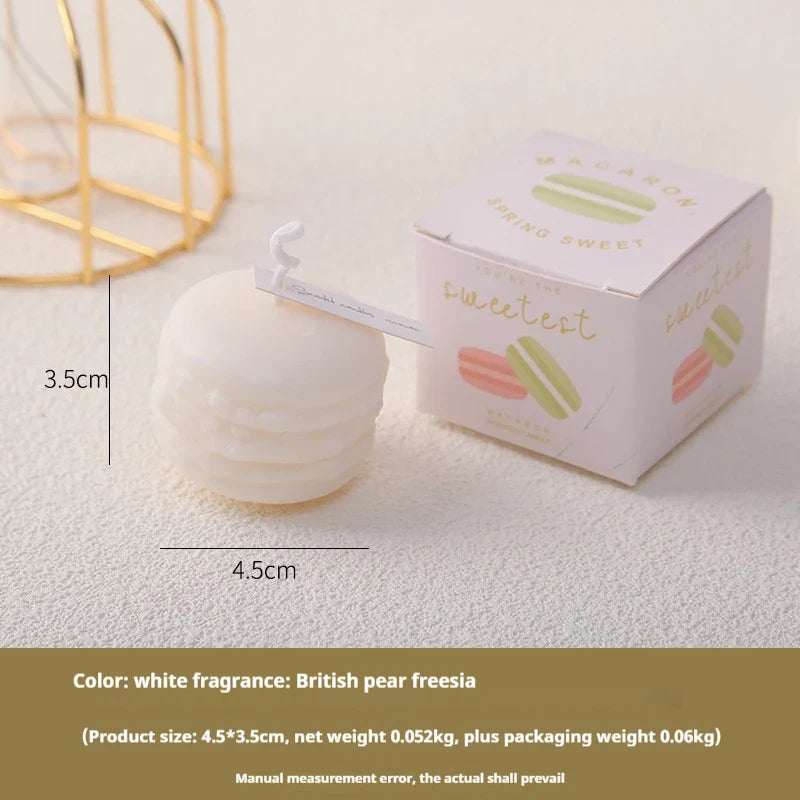 2025 Cute Macaron Creative Styling Aromatherapy Candles Home Fragrance Collection Decoration Ornaments Christmas Birthday Gifts