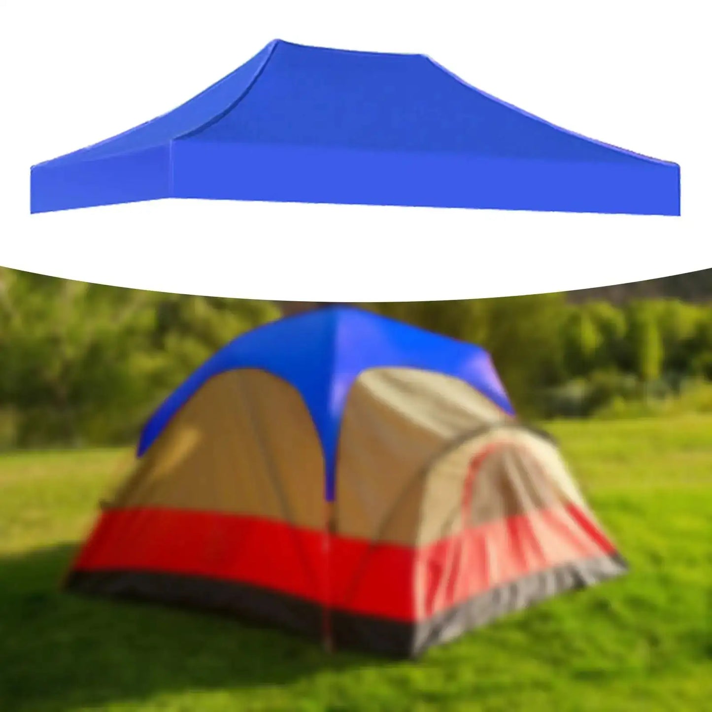 Canopy Top Cover Sunshade Tent Cover Replacement Rainproof 3x2M Gazebo Roof Canopy Tent Top for Canopy Camping Beach Patio