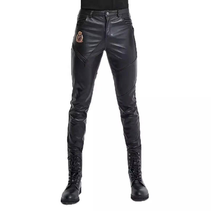 Iron Venom Sheepskin Ride-Lock Moto Pants — Genuine Leather Winter Armor for Street Kings