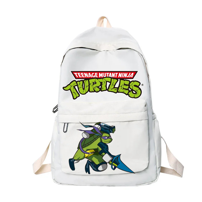 Ninja Turtles Waterproof Backpack – Solid Color High-Capacity Trendy School Bag for Kids - Premium backpack from Lizard Vigilante - Just $29.88! Shop now at Lizard Vigilante