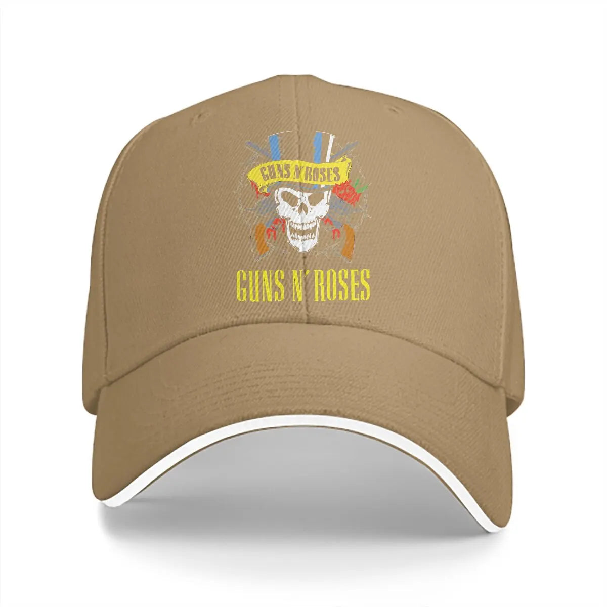 Classic Solid Color Guns N' Roses Baseball Cap – Heavy Metal Sun Shade Hat for Men & Women - Premium cap from Lizard Vigilante - Just $23.88! Shop now at Lizard Vigilante