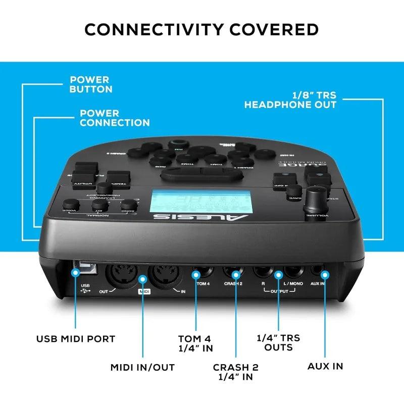 Alesis Drums Surge Mesh SE Kit - Electric drum kit with USB MIDI connection, silent mesh heads, 40 kits and 385 sounds - Lizard Vigilante