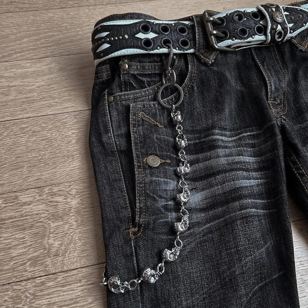 Lizard Vigilante Rock and Roll Punk Wide Leg Jeans - Premium jeans from Lizard Vigilante - Just $57.99! Shop now at Lizard Vigilante