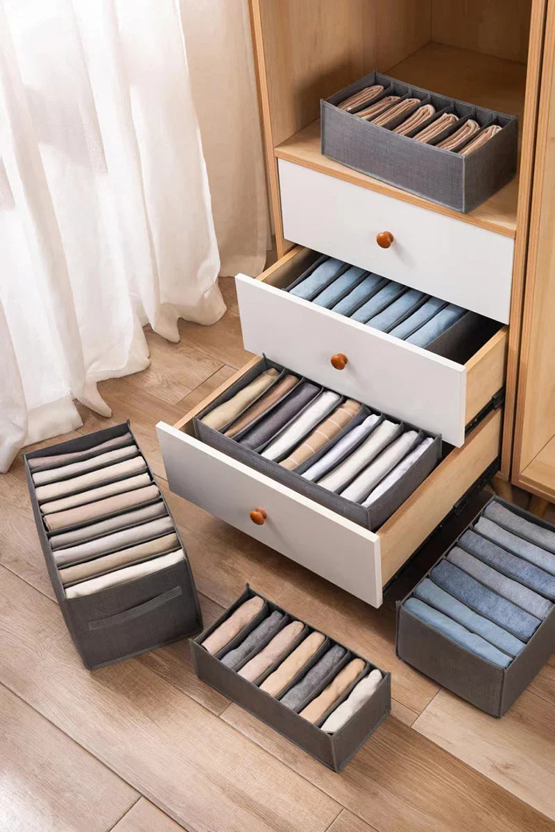 Clothes Storage Box Underwear Bra Organizer Storage Box Wardrobe Organizer Drawers Separator Boxes Home Storage Supplies