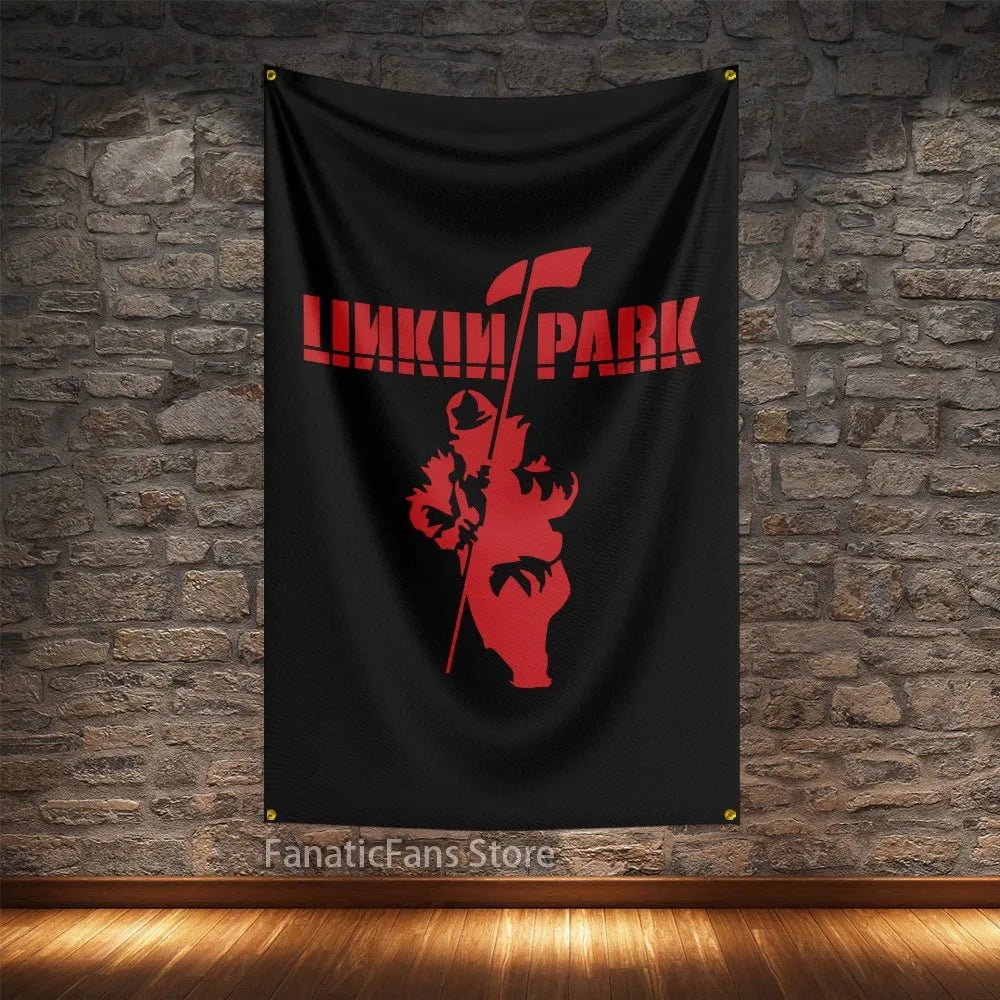 Linkin Park Rock Music Polyester Flag – Digital Printed Hanging Banner for Decoration - Premium flag from Lizard Vigilante - Just $15.99! Shop now at Lizard Vigilante