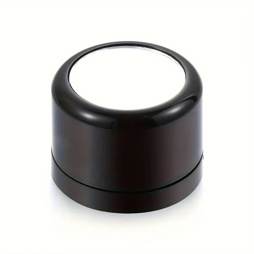 Travel-Friendly Loose Powder Case with Mushroom Sponge Puff & Mirror - Compact, Fragrance-Free Cosmetic Foundation Box