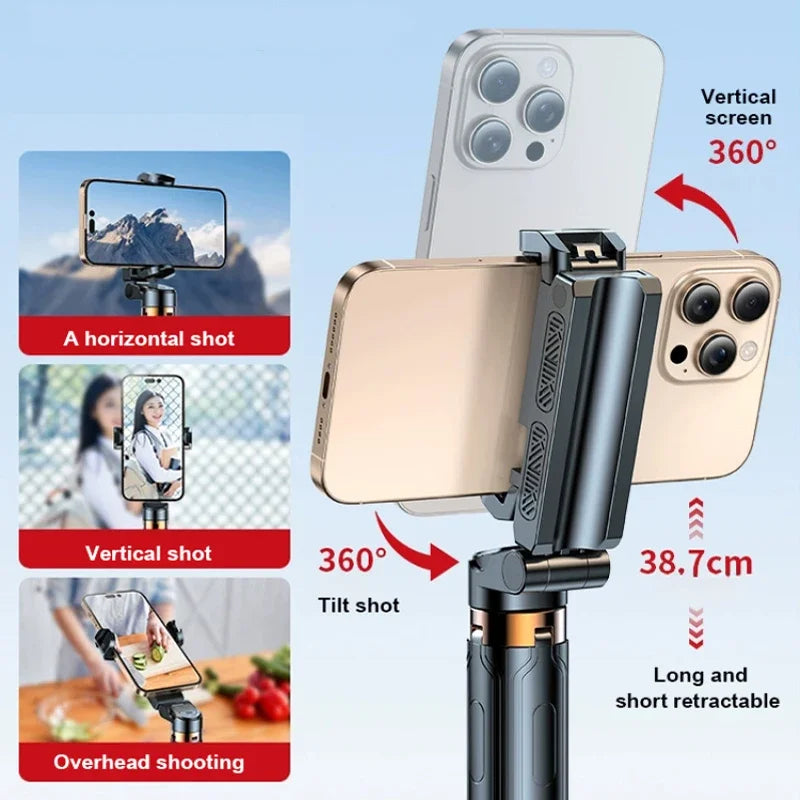 “SHOTGUN GLAM” – Super Mini 4-in-1 Selfie Stick Tripod Handle for iPhone & Android | Pocket-Sized Bluetooth Remote Weapon for Live Streams, Vlogs & Tour Mayhem - Premium tripod selfie stick from dsers - Just $24.99! Shop now at Lizard Vigilante
