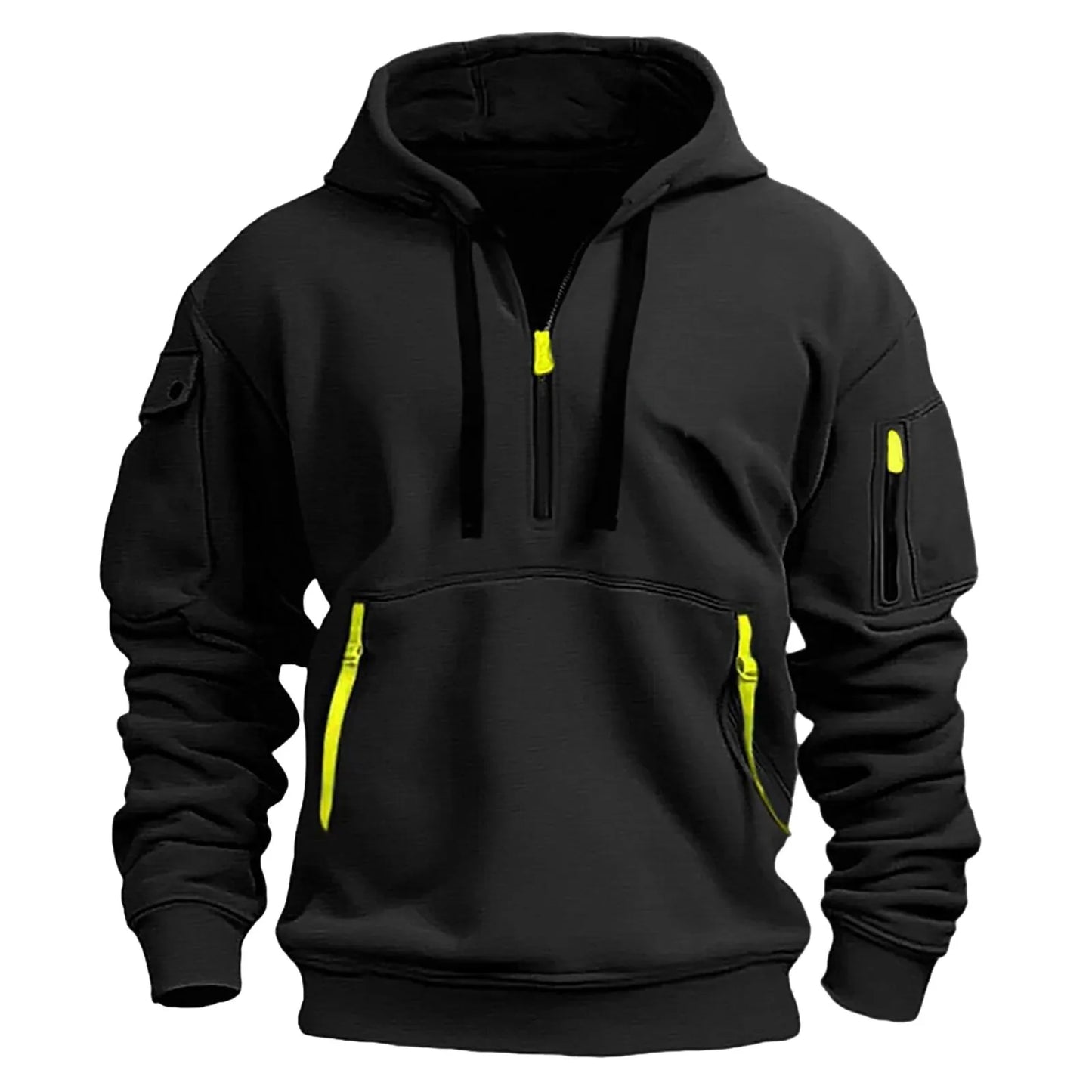 Big and Tall Men's Hooded Sweatshirt – Casual Long Sleeve Spring and Autumn Hoodie for Outdoor Leisure - Premium sweatshirt hoodie from Lizard Vigilante - Just $42.99! Shop now at Lizard Vigilante