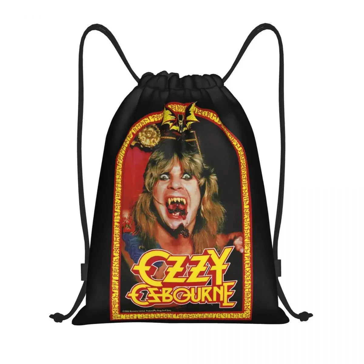 Ozzy Osbourne Drawstring Backpack | Heavy Metal Rock Bag - Premium backpack from Lizard Vigilante - Just $19.89! Shop now at Lizard Vigilante