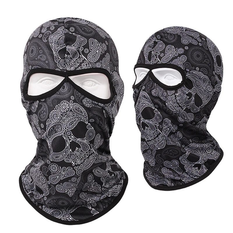 Skull Bandana Balaclava for Men & Women – Halloween Windproof Sports Scarf, Full Face Cover for Riding, Skiing, Fishing, Hiking, and More - Premium T-Shirt from Lizard Vigilante - Just $19.99! Shop now at Lizard Vigilante