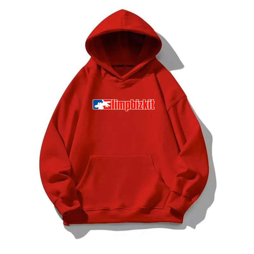 Retro Limp Bizkit Graphic Hoodie – Oversized Streetwear for Men & Women, Bold Hip-Hop Style Pullover Sweatshirt for All Seasons - Premium hoodie from Lizard Vigilante - Just $38.88! Shop now at Lizard Vigilante