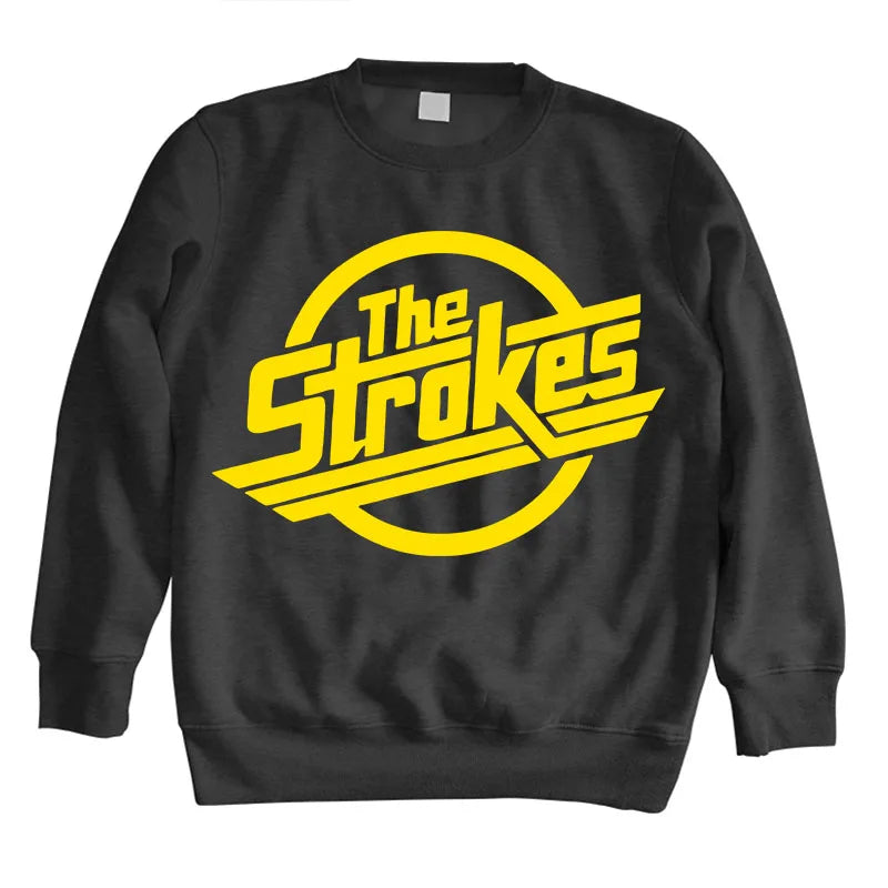 Men’s O-Neck Sweatshirt – The Strokes Indie Rock Band Hoodie - Premium hoodies from dsers - Just $42.88! Shop now at Lizard Vigilante