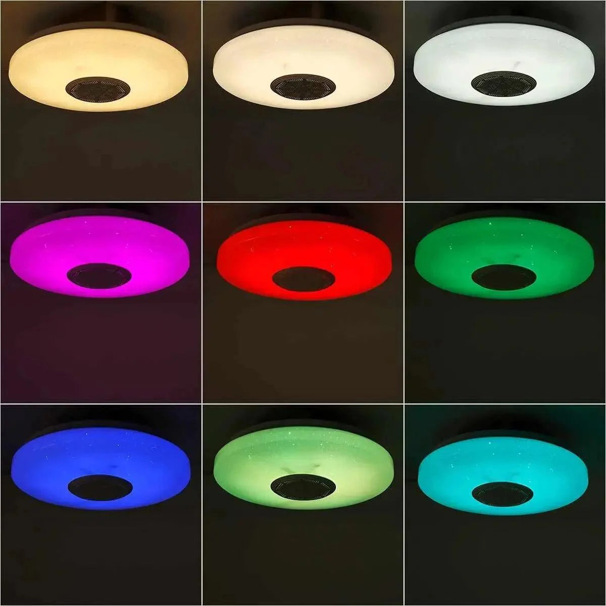 Smart RGB Dimming Ceiling Lamp with Bluetooth Speaker – Modern LED Lighting for Home - Premium speakers from Lizard Vigilante - Just $36.99! Shop now at Lizard Vigilante