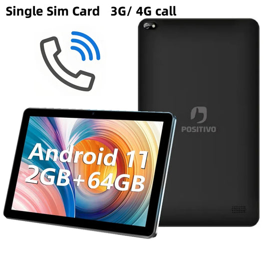 Type-C 10.1 INCH Android 11 T2050B 3G/ 4G Phone Call Tablet PC RAM 2GB DDR 64GB ROM UMS312 Quad-Core WIFI Dual Camera WIFI SIM