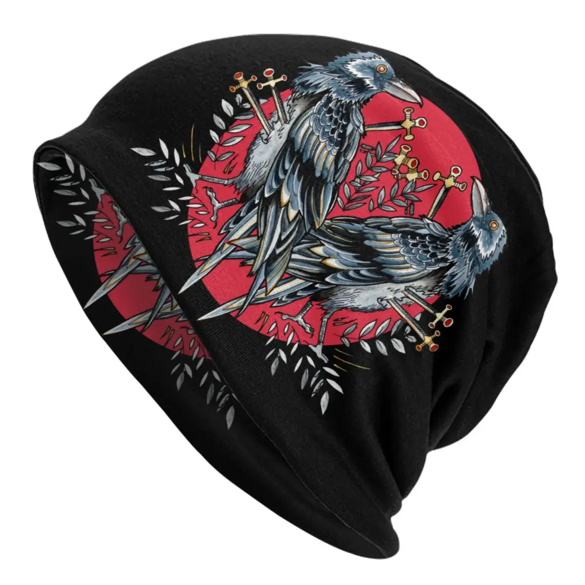 Viking Valhalla Fenrir Wolf Beanie – Nordic Skull Cap for Men and Women, Winter Warm Knit Hat with Odin’s Power - Premium beanie from Lizard Vigilante - Just $18.88! Shop now at Lizard Vigilante