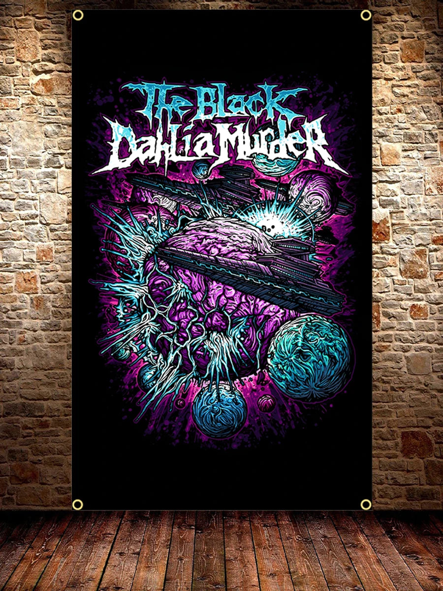 American Deadcore The Black Dahlia Murder Flag – 3x5 Ft Polyester Rock Banner for Decor and Tapestry - Premium flag from Lizard Vigilante - Just $13.99! Shop now at Lizard Vigilante