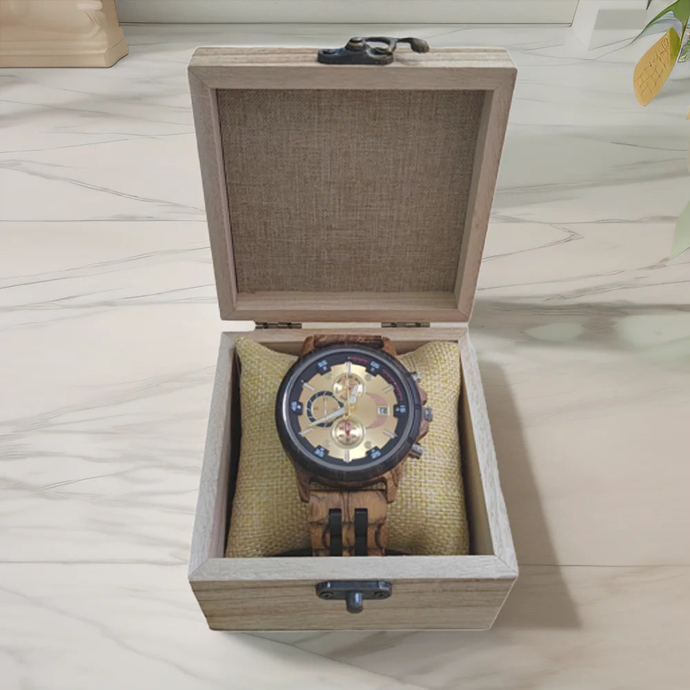 Wooden Watches for Men - Fashion Anniversary Wedding Day Gift for Husband - Premium  from Lizard Vigilante - Just $36.99! Shop now at Lizard Vigilante