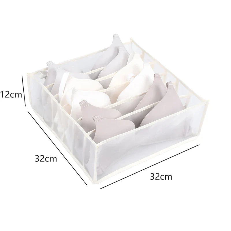 Fabric Underwear Bra Storage Box Underwear Sorting Box Panty Socks Compartment Storage Box Drawer Organizer Home Storage
