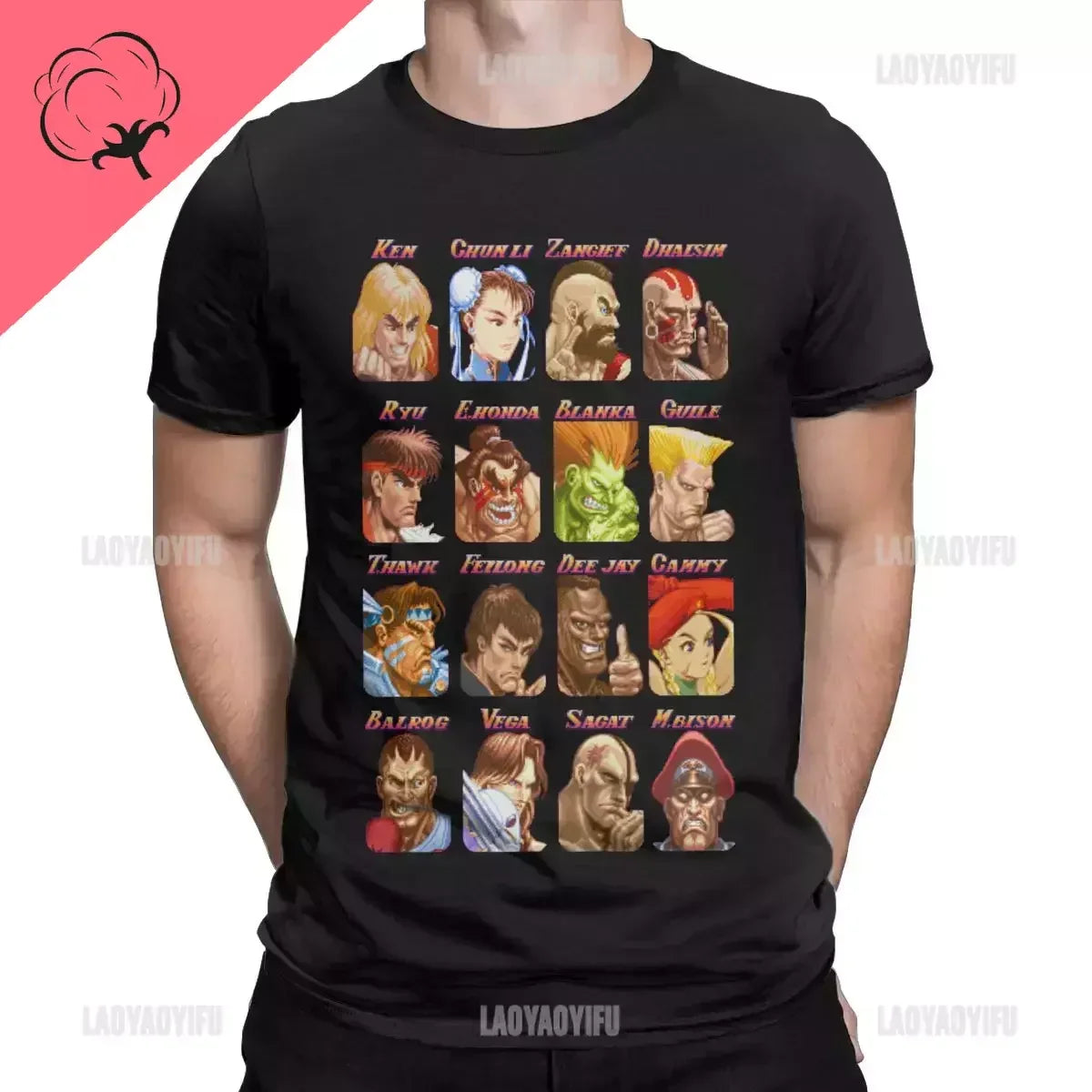 Street Fighter Select Classic Vintage T-Shirt – Essential Novelty Tee for Women & Men | Short Sleeve Streetwear Fashion - Premium t-shirt from Lizard Vigilante - Just $23.49! Shop now at Lizard Vigilante