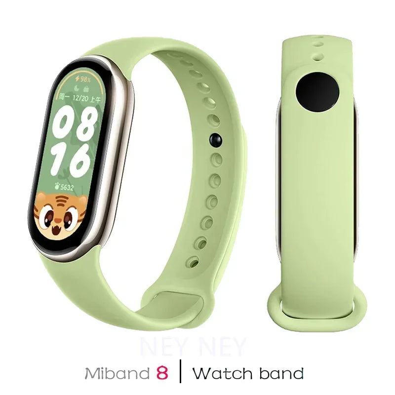 Sport Watchbands For Xiaomi Mi band 8-9 NFC Replacement miband9/8 silicone Bracelet waterproof Strap smart mi band 9 Accessories