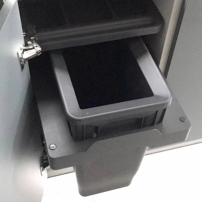 Large Capacity Waste Bins Food Waste Trash Can Kitchen Recycle Dustbin Built-in Cleaning Litter Bins Garbage Disposal Tools
