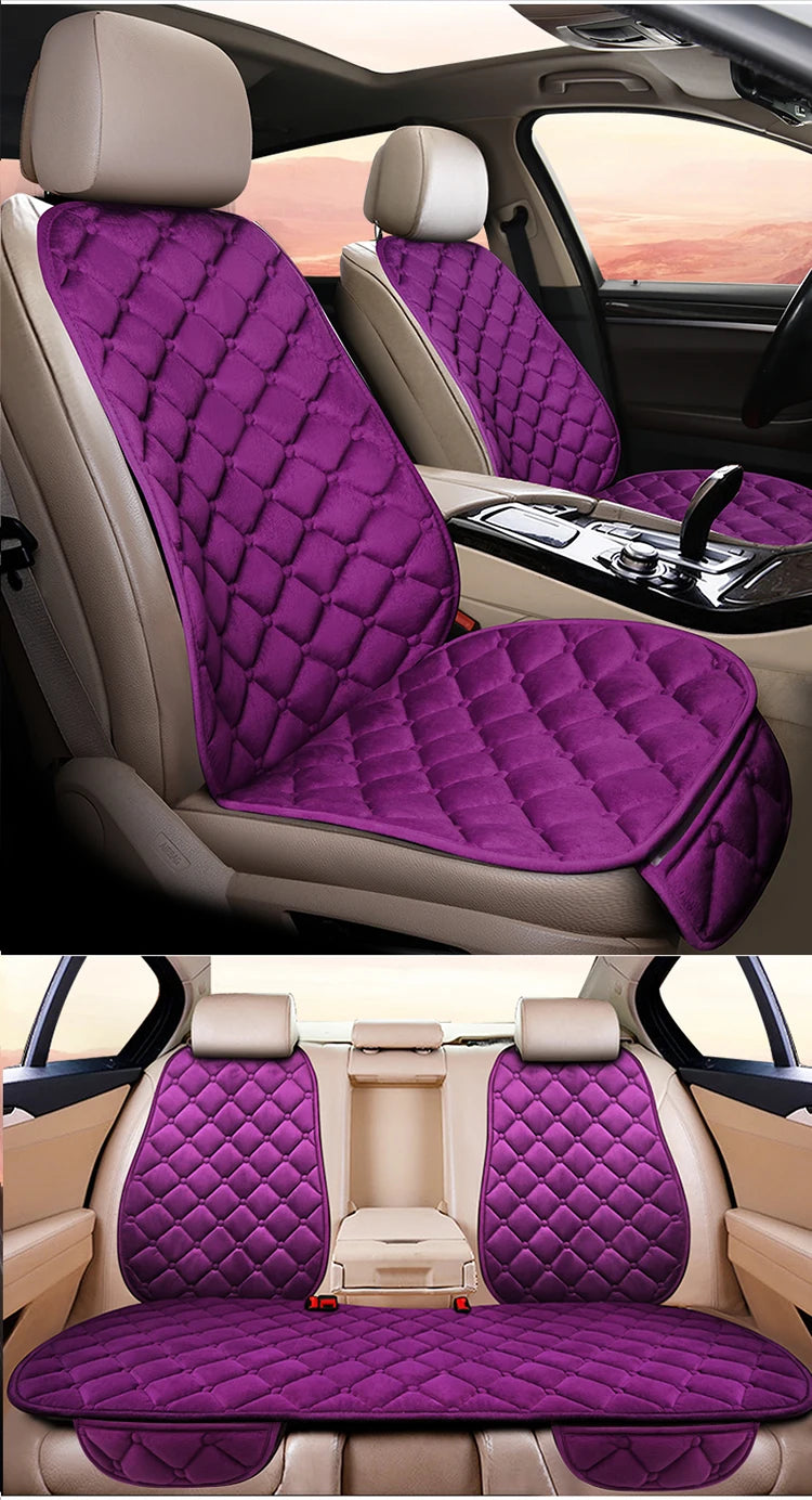 Premium Artificial Fur Car Seat Covers for Renault Kadjar F3 X45 - Front & Rear Velvet Cushions - Premium seat covers from Lizard Vigilante - Just $14.99! Shop now at Lizard Vigilante