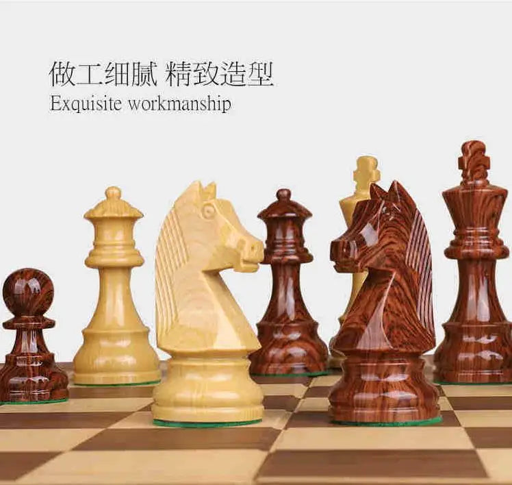 Heavy Hitter Classic Chess Set – Foldable Nonmagnetic Game Board with Weighted Luxury Resin Pieces (King 7.5cm) - Premium chess set from dsers - Just $115.99! Shop now at Lizard Vigilante