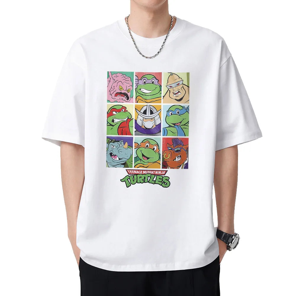 Teenage Mutant Ninja Turtles Graphic T-Shirt – Men's Cotton Short Sleeve O-Neck Oversized Tee - Premium T-Shirt from Lizard Vigilante - Just $23.88! Shop now at Lizard Vigilante