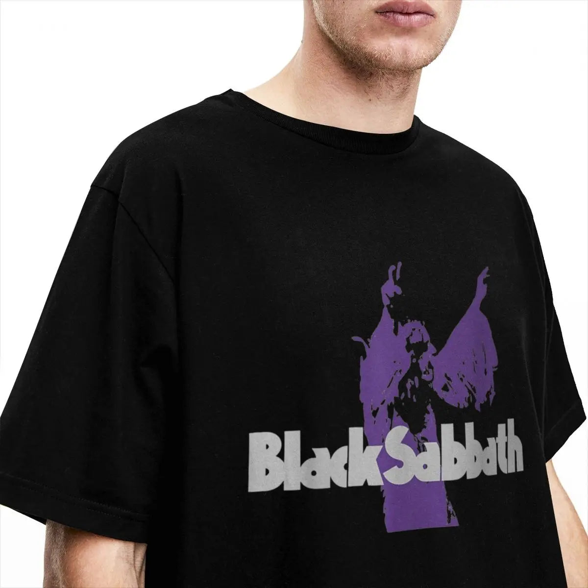 Men Women's Black Sabbaths Free Official Purple Rock Band T Shirt Merch metal music Pure Cotton T-shirt Clothes Vintage Tees - Lizard Vigilante