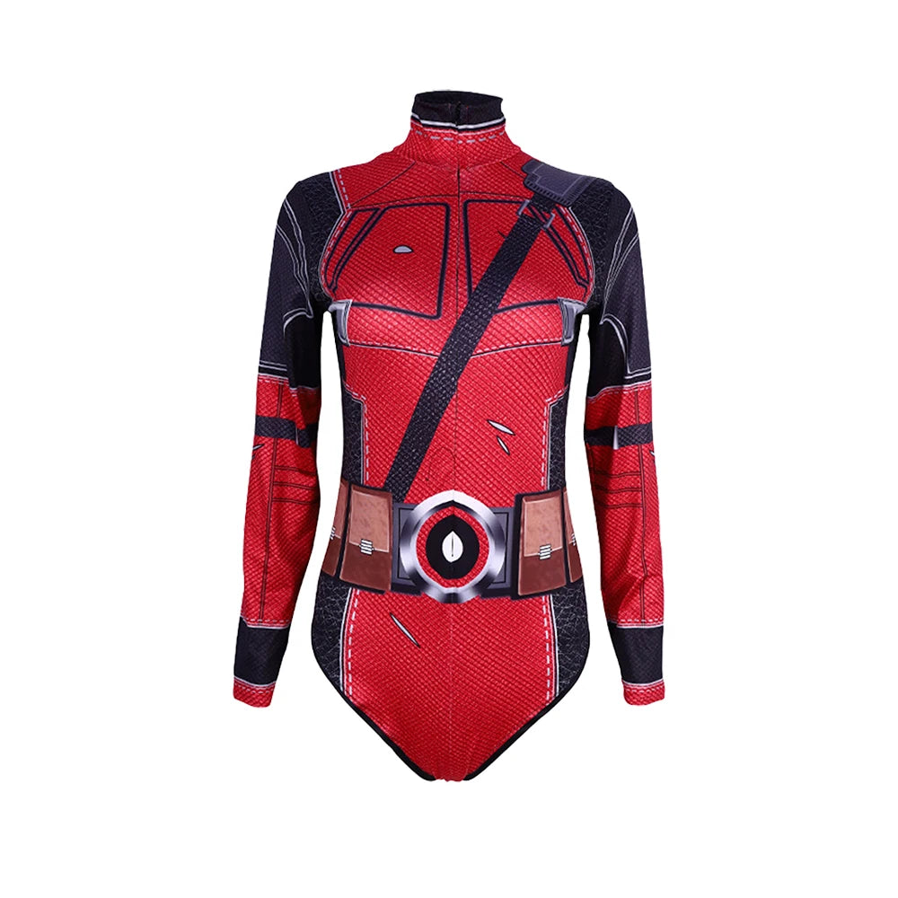 Sexy Superhero Cosplay Swim Bodysuit For Women — Spider, Iron, Deadpool-Inspired 3D Print Costume