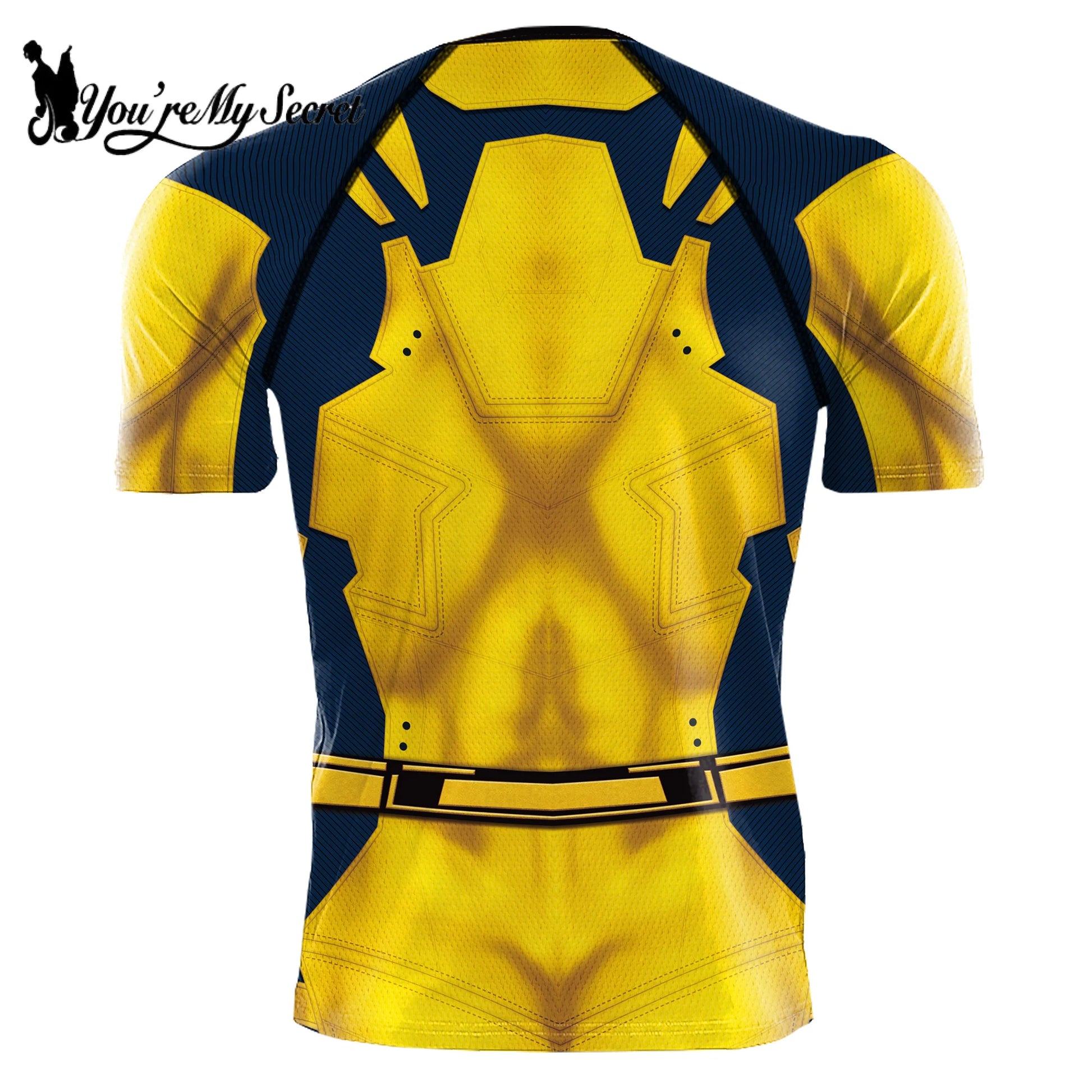 Wolverine Deadpool Superhero Compression Shirt – Men's Cosplay Costume for Halloween and Parties - Premium tee from Lizard Vigilante - Just $31.08! Shop now at Lizard Vigilante