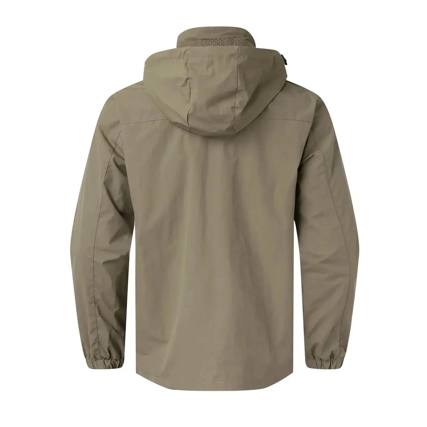 New Functional Waterproof Jacket Men's Autumn Casual Rainproof Detachable Cap Work Coat Hiking Mountain Windproof Windbreaker