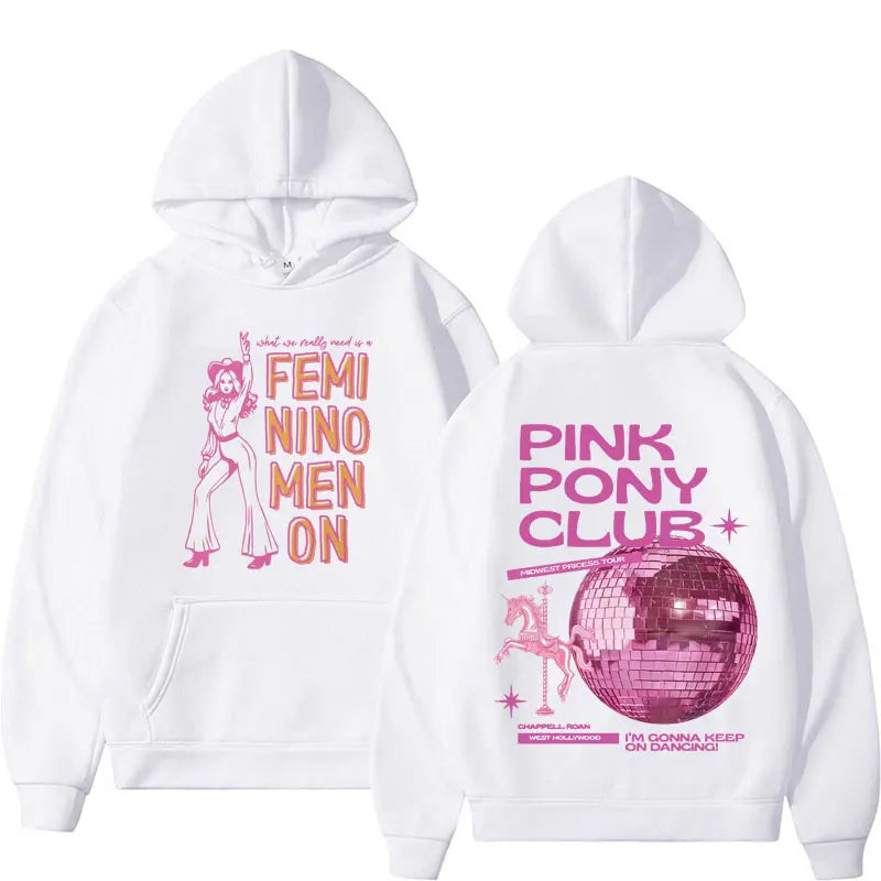 Chappell Roan Midwest Princess Tour Women Hoodie Print Pullover Hooded Rapper Hip Hop Singer Fleece Men Sweatshirt Gift for Fans