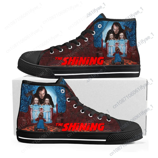 The Shining High Top Canvas Sneakers – Horror Movie-Inspired Jack Nicholson Casual Shoes for Men, Women, Teens - Premium high top shoes from Lizard Vigilante - Just $42.88! Shop now at Lizard Vigilante