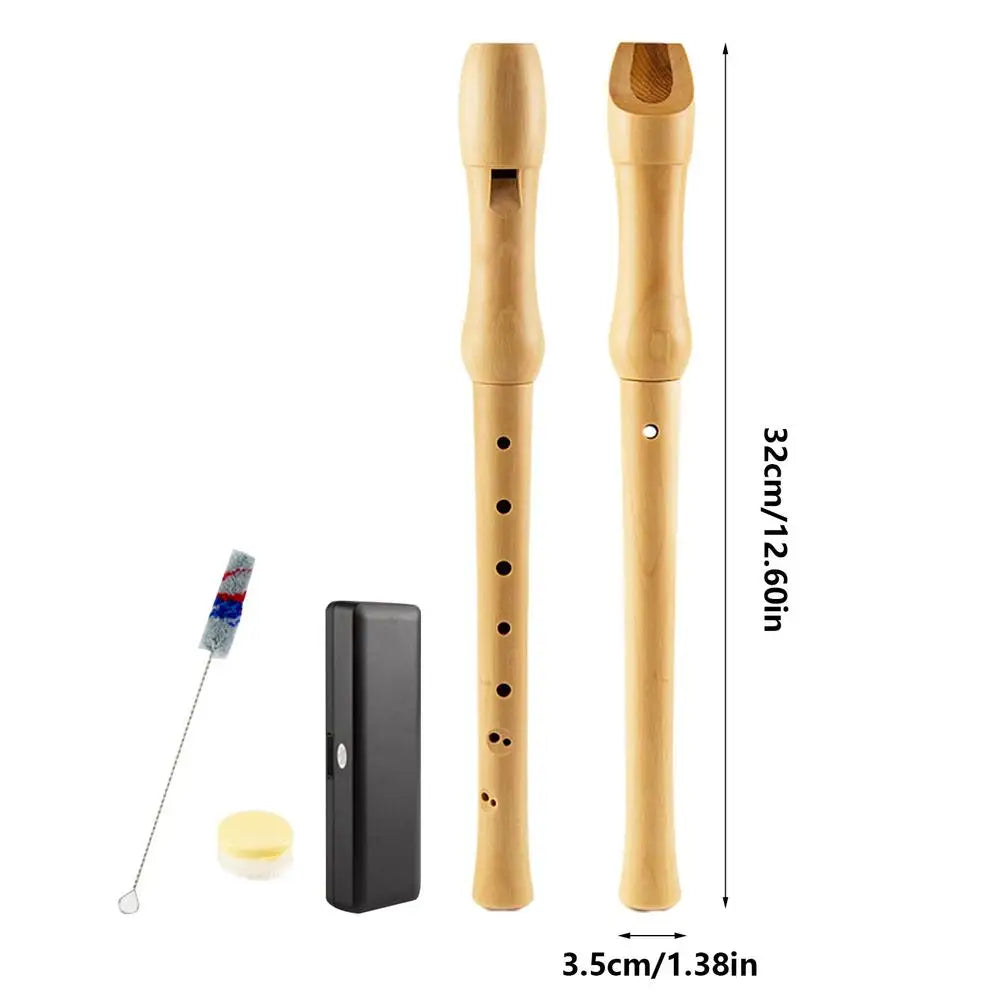 Children's Wooden Recorder Instrument - 8 Hole Fingering Flute in C Key - Premium recorder from Lizard Vigilante - Just $22.88! Shop now at Lizard Vigilante