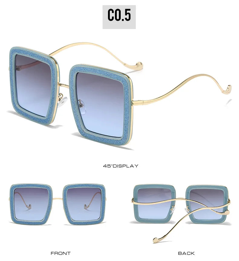 Glitter Vortex Shades – Rockstar Ice-Out Sunglasses for Unapologetic Legends - Premium shades from Lizard Vigilante - Just $26.99! Shop now at Lizard Vigilante