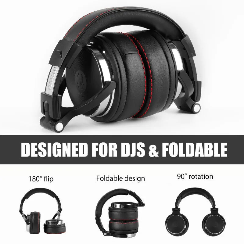 Oneodio Professional Studio Pro DJ Headphones with Microphone - Over-Ear HiFi Monitor Headset for Music, Phone, and PC - Premium headphones from Lizard Vigilante - Just $59.99! Shop now at Lizard Vigilante