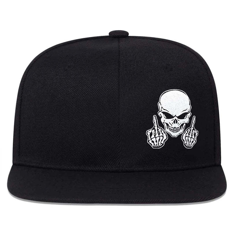 Unisex Skeleton Finger Embroidery Hip-Hop Baseball Cap – Adjustable Outdoor Casual Sunscreen Hat for Men & Women - Premium Baseball cap from Lizard Vigilante - Just $22.88! Shop now at Lizard Vigilante