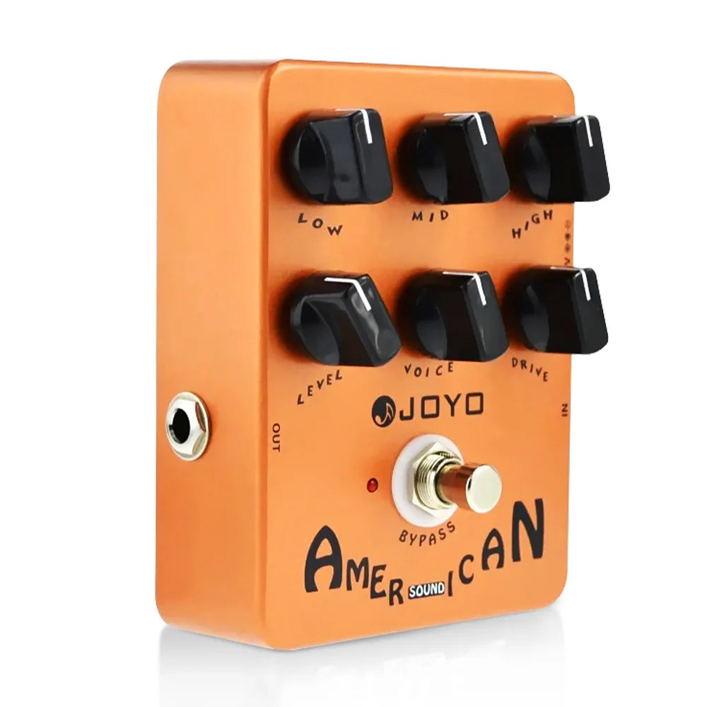 JOYO JF-14 American Riot Overdrive Pedal — Deluxe Amp Simulator for Clean-to-Chaos Tone Control & Vintage Rock Voltage