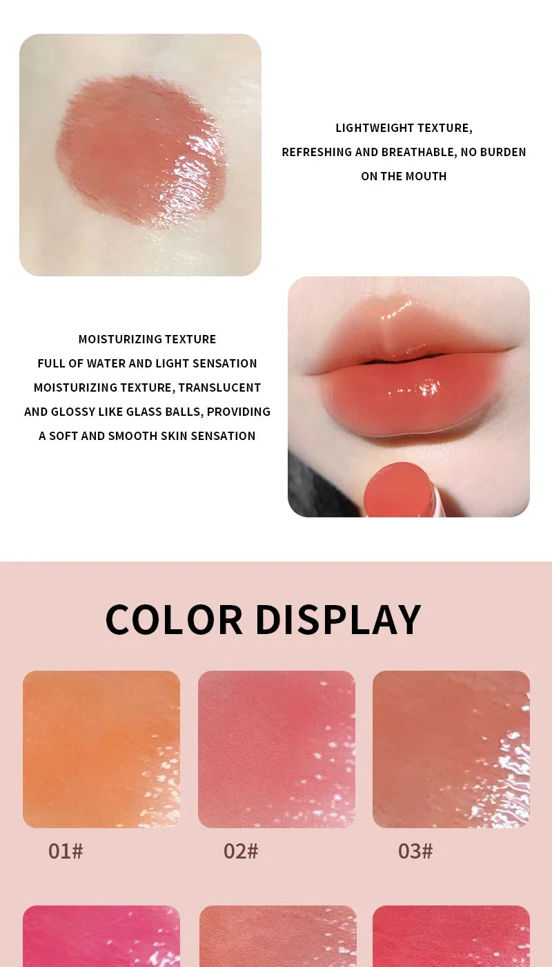HERORANGE Lip Gloss High Shine - Long Lasting, Non Transfer, Mirror Finish, Velvety Moisturizing Lip Stain for Natural Look, Veg