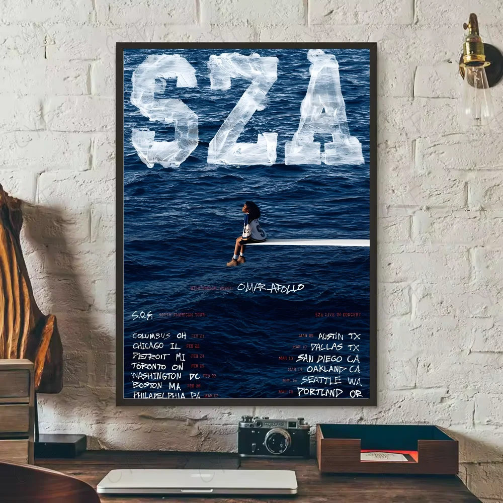 SZA "SOS WAVES" Waterproof HD Album Poster – Sticky Aesthetic Wall Art for Bedroom, Bar, Studio, or Mood-Set Living Spaces - Premium poster from dsers - Just $8.99! Shop now at Lizard Vigilante