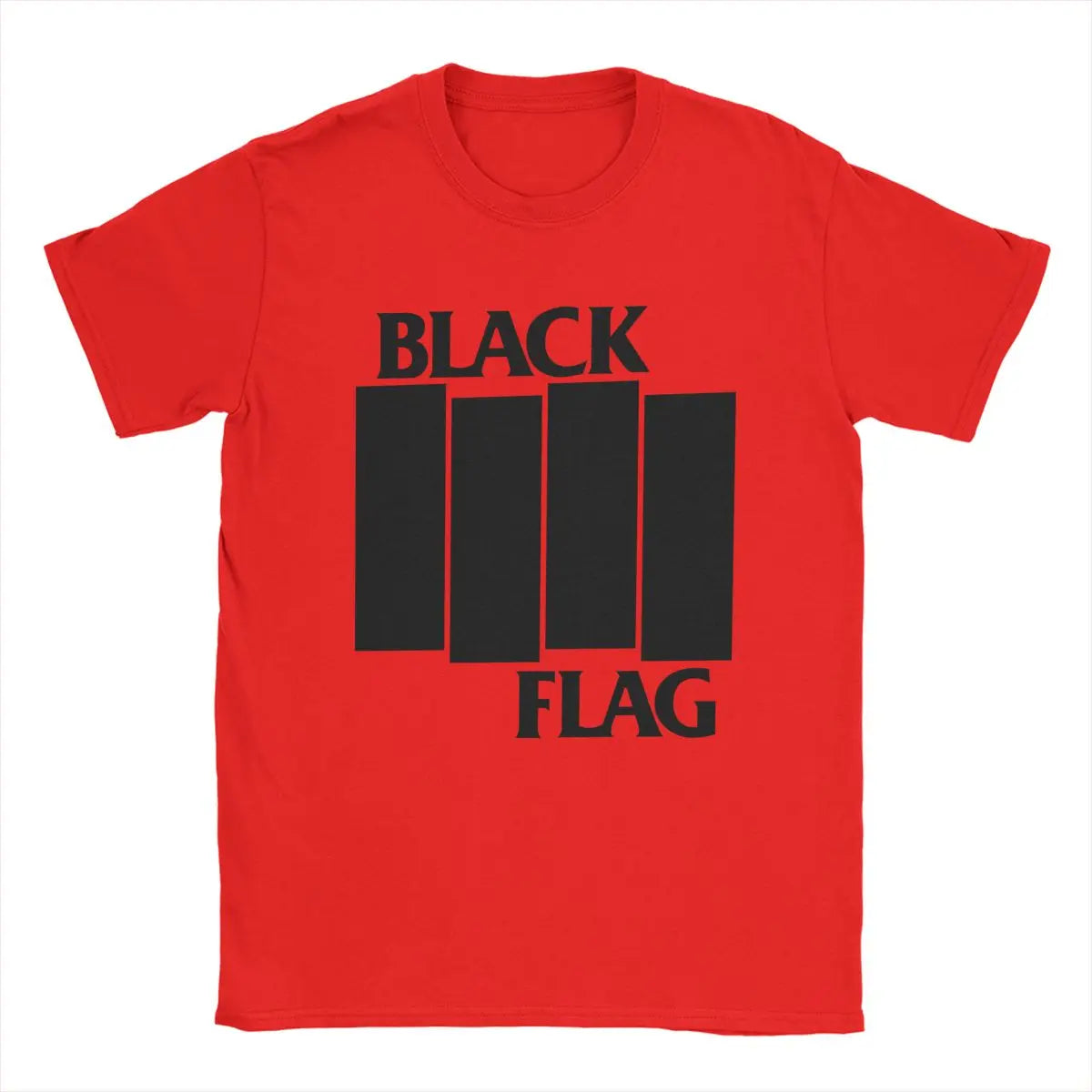 Cool Black Flag Logo T-Shirt – Men’s O-Neck Cotton Tee, Short Sleeve Classic Top, Plus Sizes S-6XL - Premium t-shirt from Lizard Vigilante - Just $21.99! Shop now at Lizard Vigilante