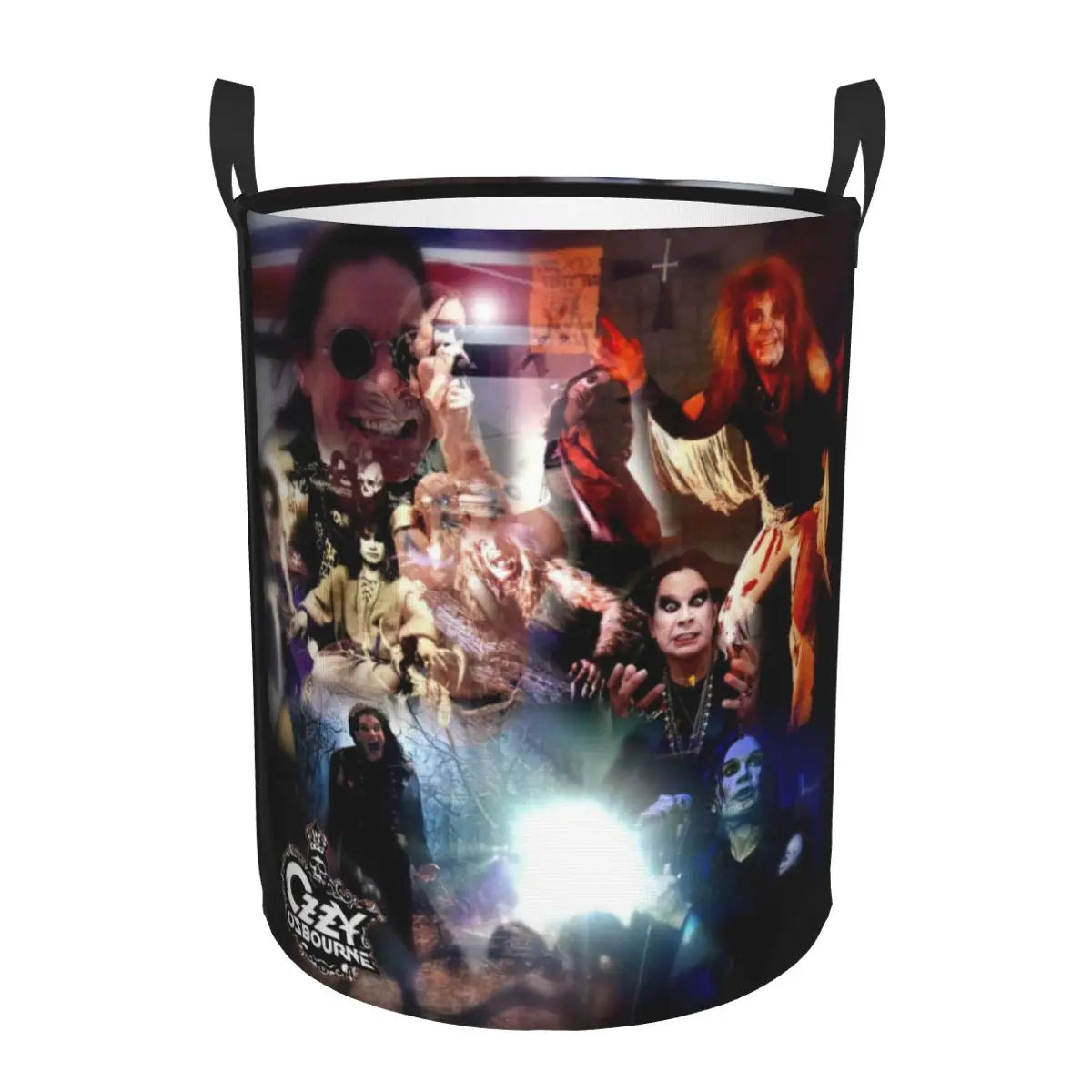 Ozzy Osbourne Prince of Darkness Laundry Basket | Foldable Heavy Metal Band Rock Toy Clothes Hamper | Storage Bin for Kids Nursery - Premium laundry basket from Lizard Vigilante - Just $19.99! Shop now at Lizard Vigilante