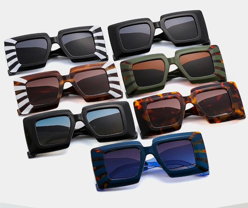VOLT//BLOK 2025 PunkSquare UV400 Shades — Oversized Futurist Goggle Sunglasses for Women & Men | Cyber-Street Retro Eyewear, Photochromic Anti-Reflective Fashion Bomb - Premium shades from dsers - Just $15.99! Shop now at Lizard Vigilante
