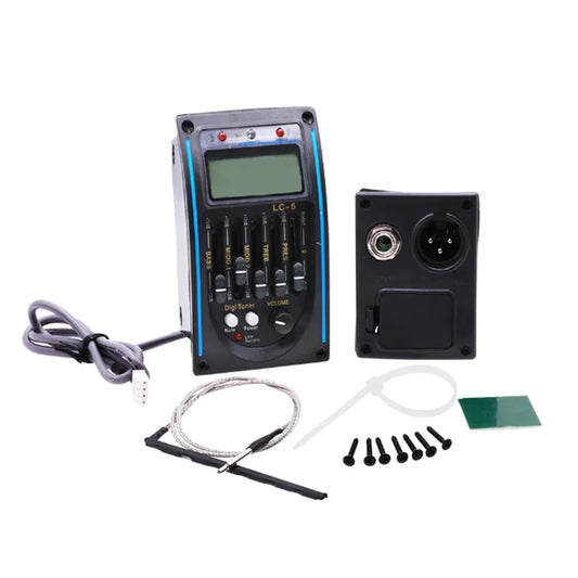 LC-5 SkullFreq 5-Band Acoustic Guitar EQ Preamp + LCD Tuner – Stage-Ready Piezo Pickup System for Gutsy Tone Control - Premium eq from dsers - Just $16.99! Shop now at Lizard Vigilante